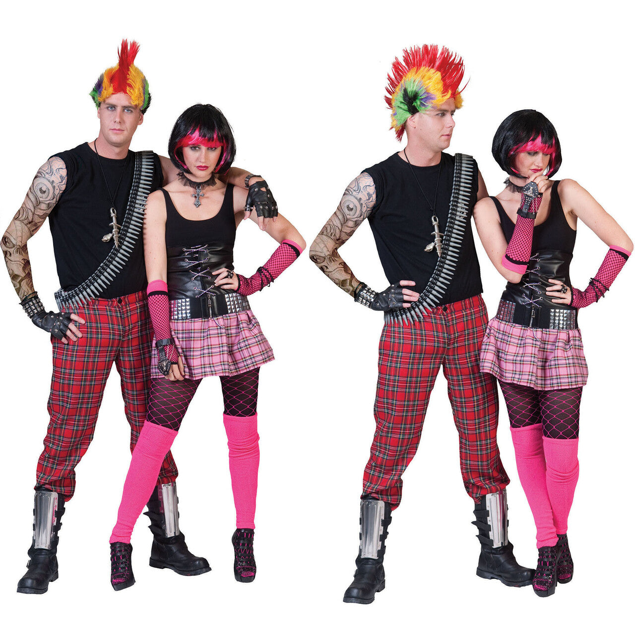 Op deze afbeelding zie je een Kostuums, van het merk Funny Fashion. Nerdy Student / Punk Rok Vrouw