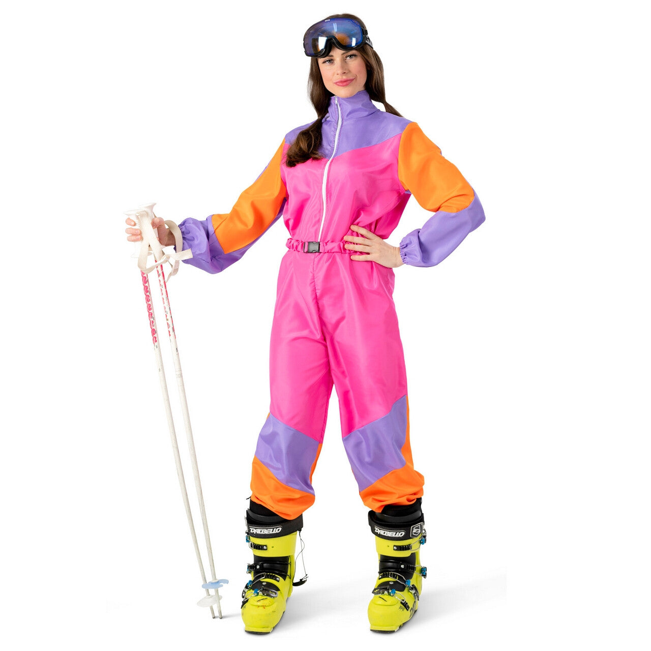 Op deze afbeelding zie je een Kostuums, van het merk Funny Fashion. Skiing Skylar Vrouw Kostuum