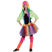 Op deze afbeelding zie je een Kostuums, van het merk Funny Fashion. Sunny Regenboog Rok Vrouw Kostuum