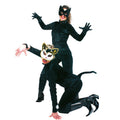 Mysterieuze Zwarte Kat Vrouw Kostuum