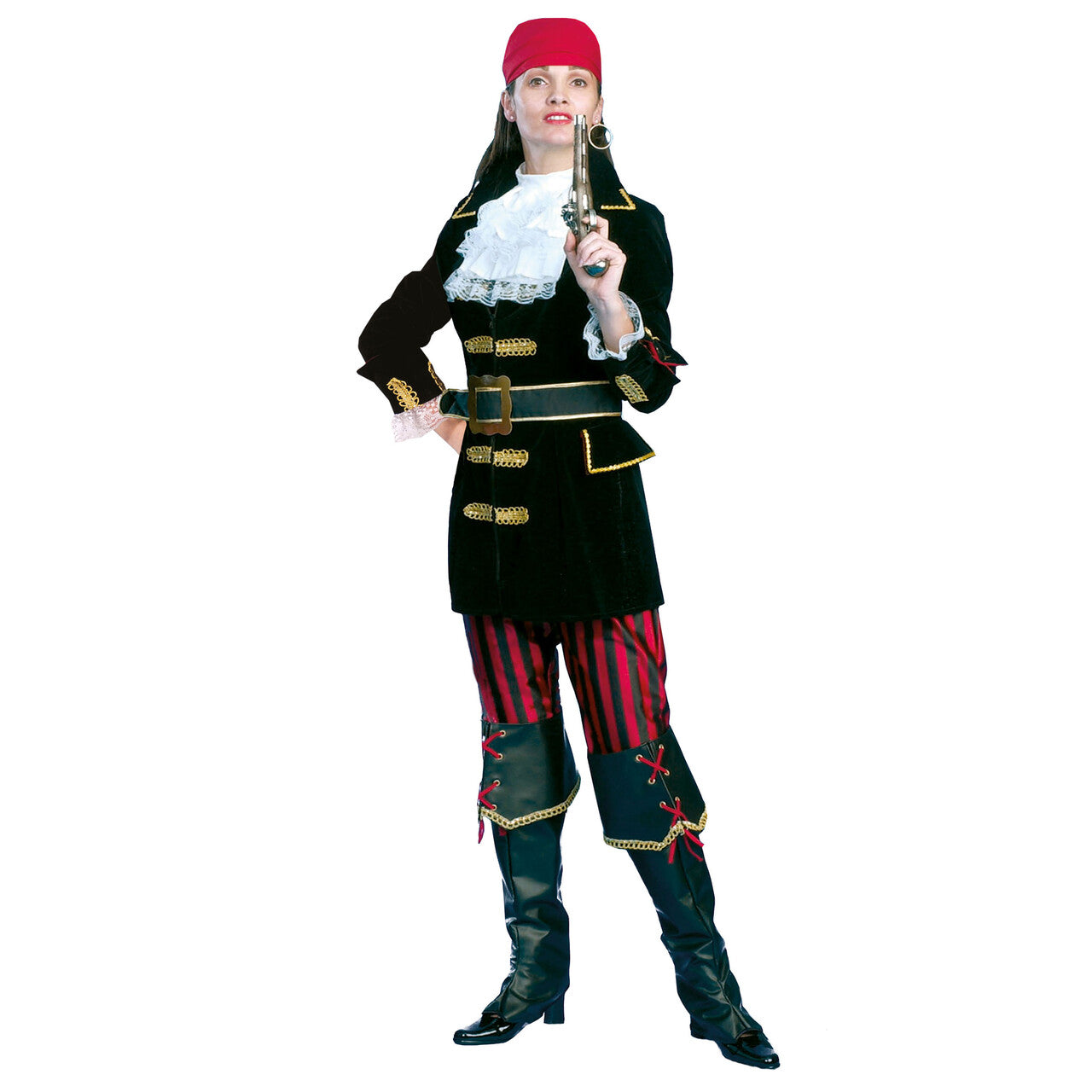 Op deze afbeelding zie je een Kostuums, van het merk Funny Fashion. Piraat Espanha Kostuum Vrouw