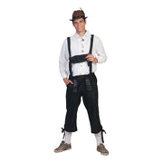 Op deze afbeelding zie je een Kostuums, van het merk Funny Fashion. Zwarte Lange Tiroler Neurenberg Lederhosen Man