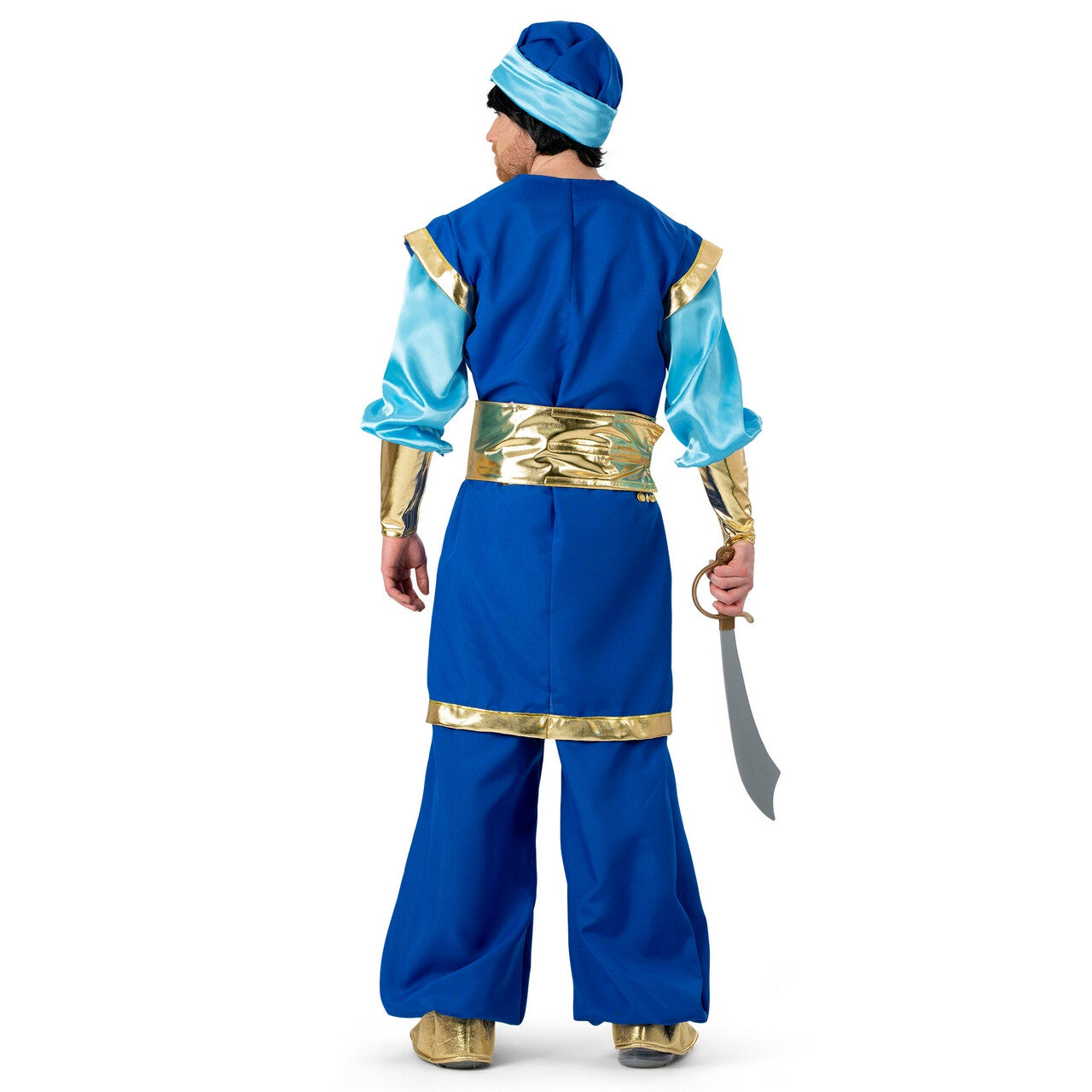 Op deze afbeelding zie je een Kostuums, van het merk Funny Fashion. Rover Van De 1001 Nachten Sultan Samir Man Kostuum