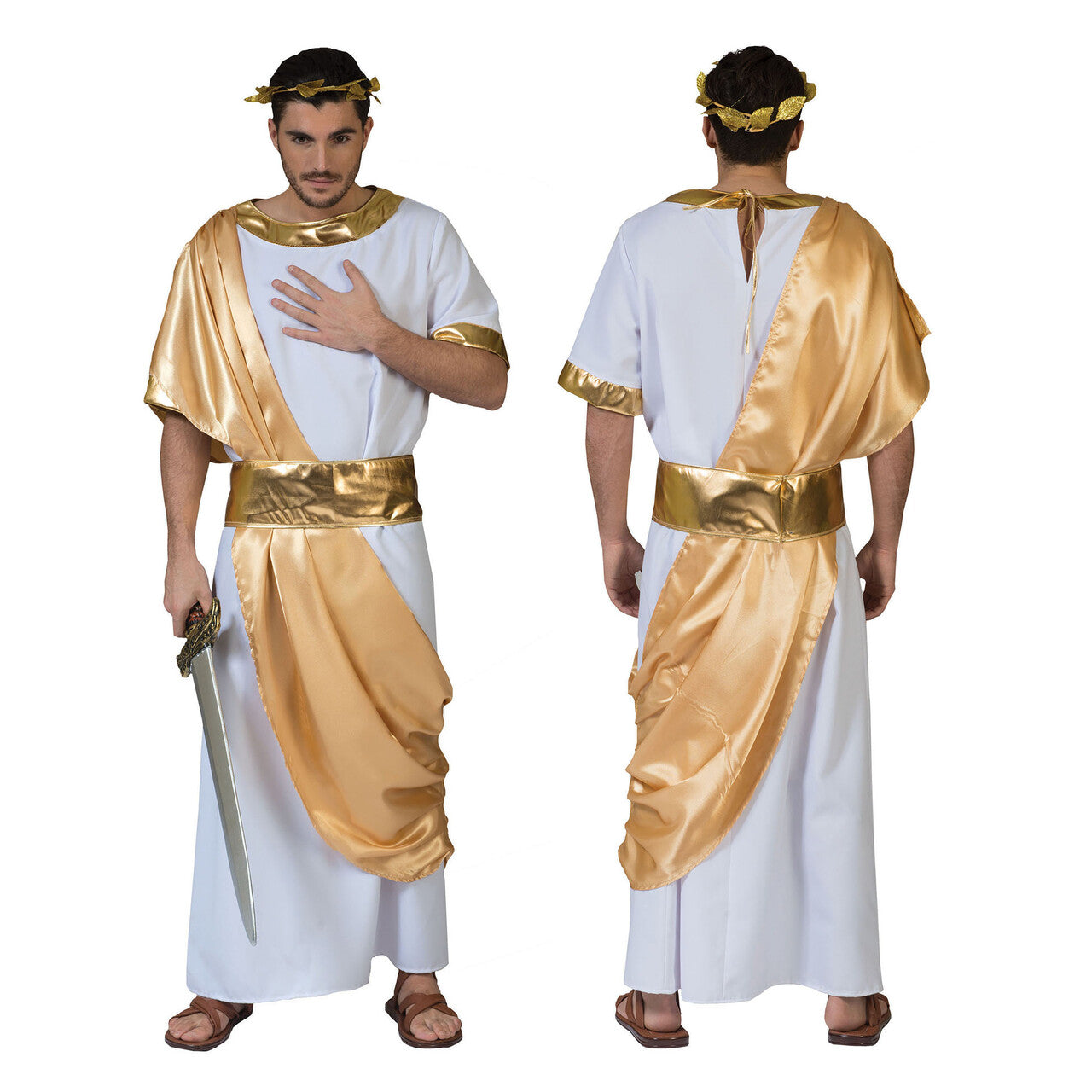 Op deze afbeelding zie je een Kostuums, van het merk Funny Fashion. Aresta Romein Man Kostuum