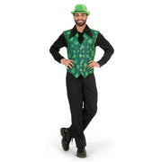 Op deze afbeelding zie je een Kostuums, van het merk Funny Fashion. Klavertje Vier Gilet Man