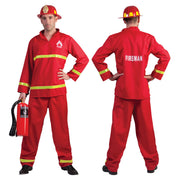 Op deze afbeelding zie je een Kostuums, van het merk Funny Fashion. Brandweerheld Sam Man Kostuum