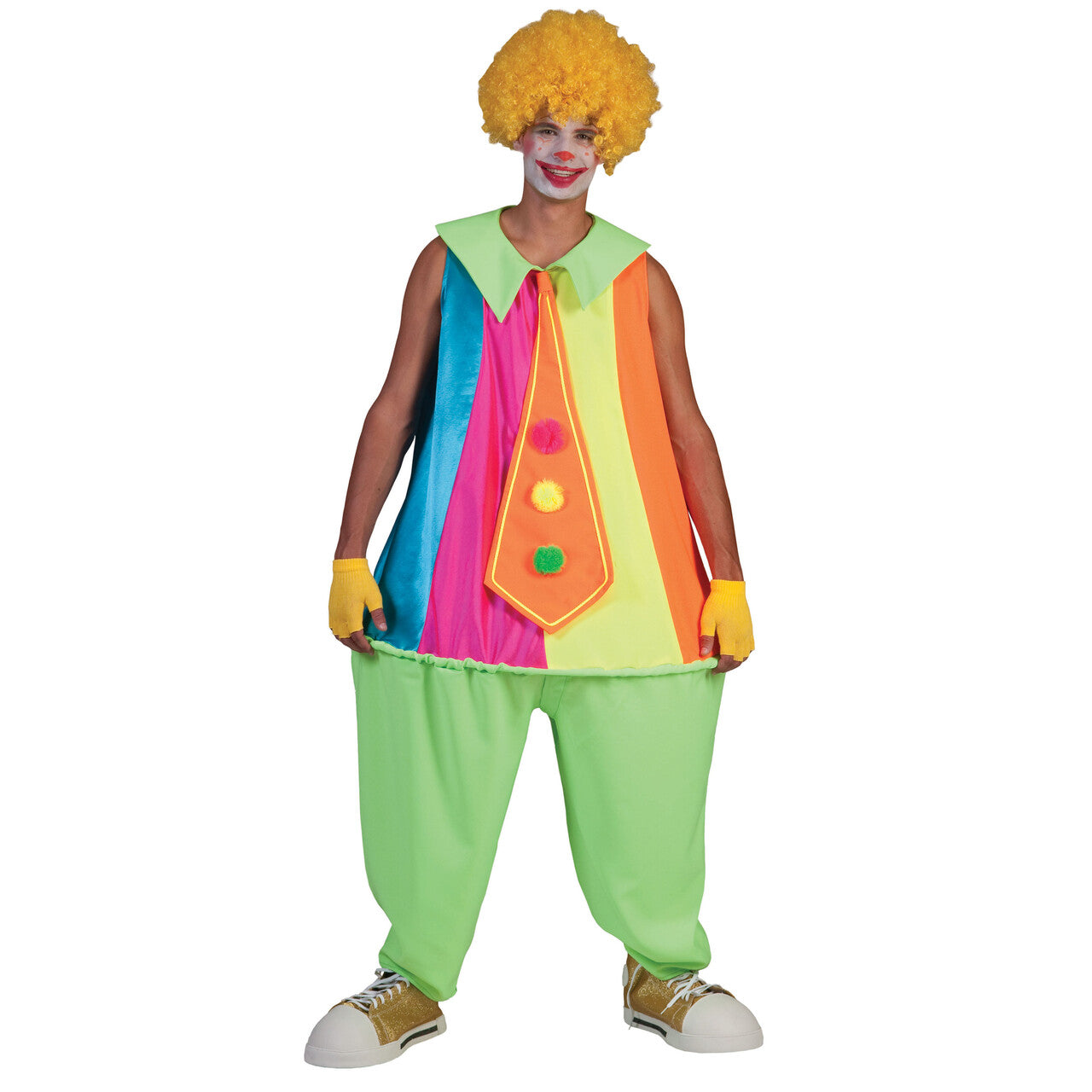 Op deze afbeelding zie je een Kostuums, van het merk Funny Fashion. Silly Billy Jumpsuit Man Kostuum