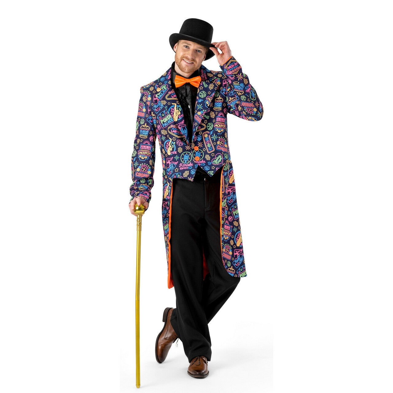 Op deze afbeelding zie je een Kostuums, van het merk Funny Fashion. Las Vegas Casino Ready John Cash Man