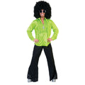 Zaterdag Disco Hemd Groen Man
