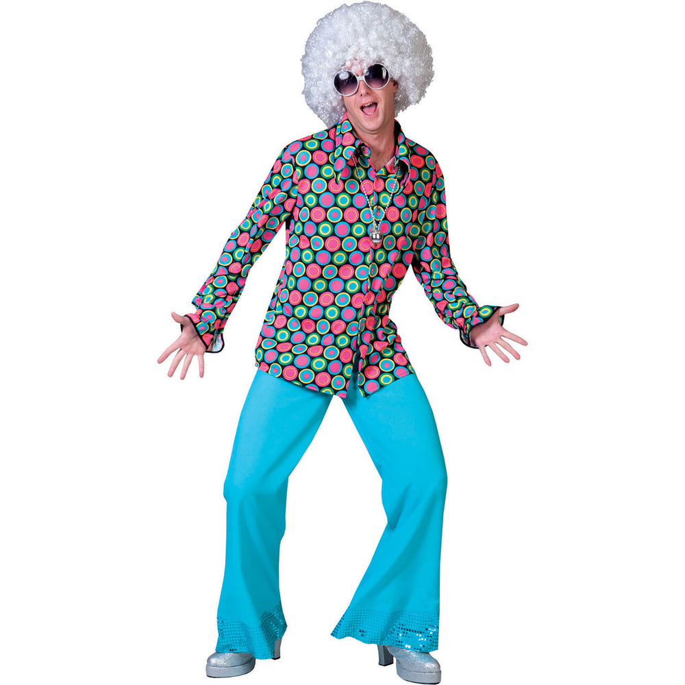 Op deze afbeelding zie je een Kostuums, van het merk Funny Fashion. Disco Dot Hemd Man
