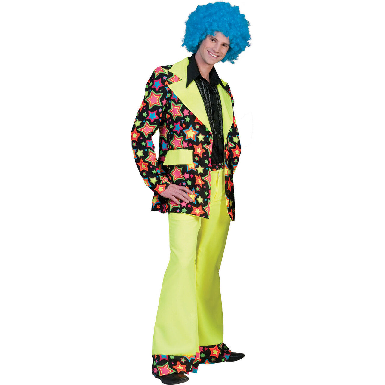 Op deze afbeelding zie je een Kostuums, van het merk Funny Fashion. Funky Star Jasje Man Kostuum