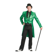 Op deze afbeelding zie je een Kostuums, van het merk Funny Fashion. Frackjas Groen Man Kostuum