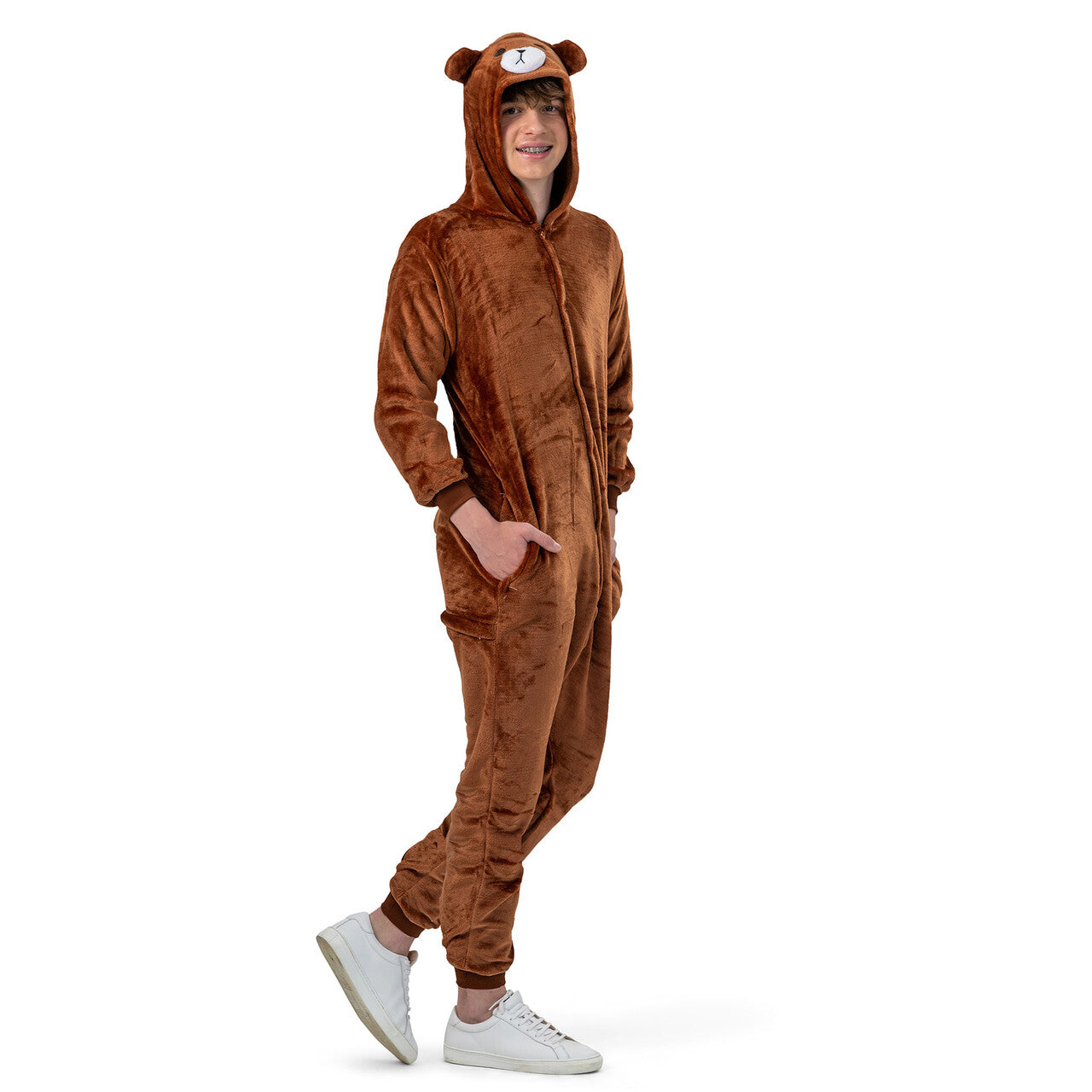 Op deze afbeelding zie je een Kostuums, van het merk Funny Fashion. Teddy Bruin Beer Kostuum
