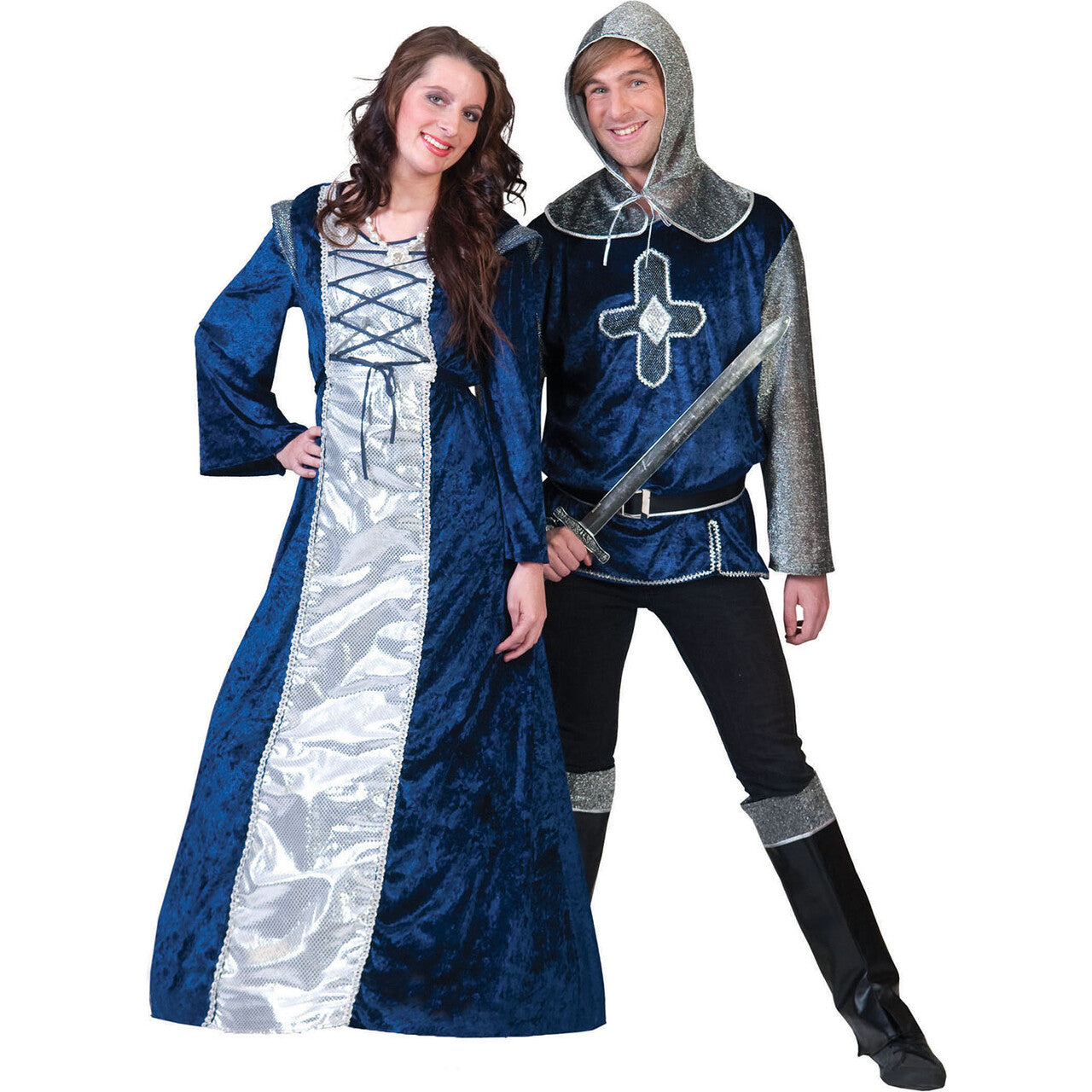 Op deze afbeelding zie je een Kostuums, van het merk Funny Fashion. Midlands Ridder Kostuum Man