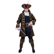 Op deze afbeelding zie je een Kostuums, van het merk Funny Fashion. Piraat Pecunia Kostuum Man
