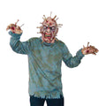 Horror Masker Spijkers In Hoofd Man Kostuum