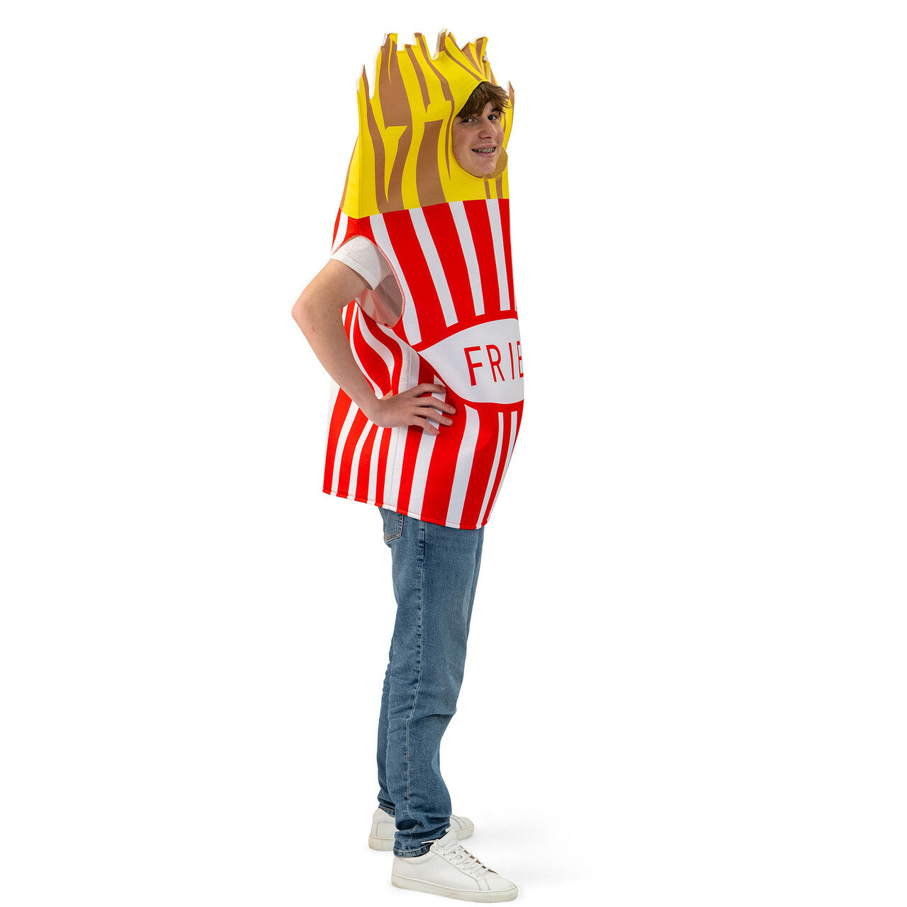 Op deze afbeelding zie je een Kostuums, van het merk Funny Fashion. Verse Frietjes Kostuum