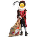 Zwart-Rode Piet Kind / Tiener Pietenpak Kind Kostuum