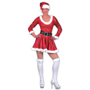 Op deze afbeelding zie je een Kostuums, van het merk Funny Fashion. Glitter Kerstvrouw Kerstjurk