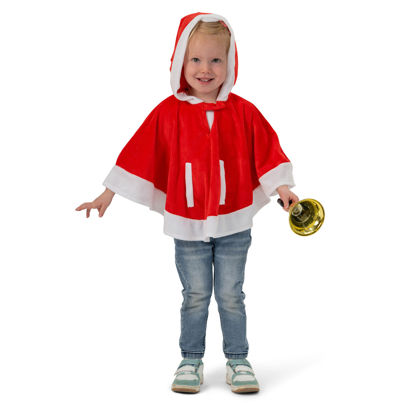Op deze afbeelding zie je een Kostuums, van het merk Funny Fashion. Poncho Kleine Kerst Man Kind