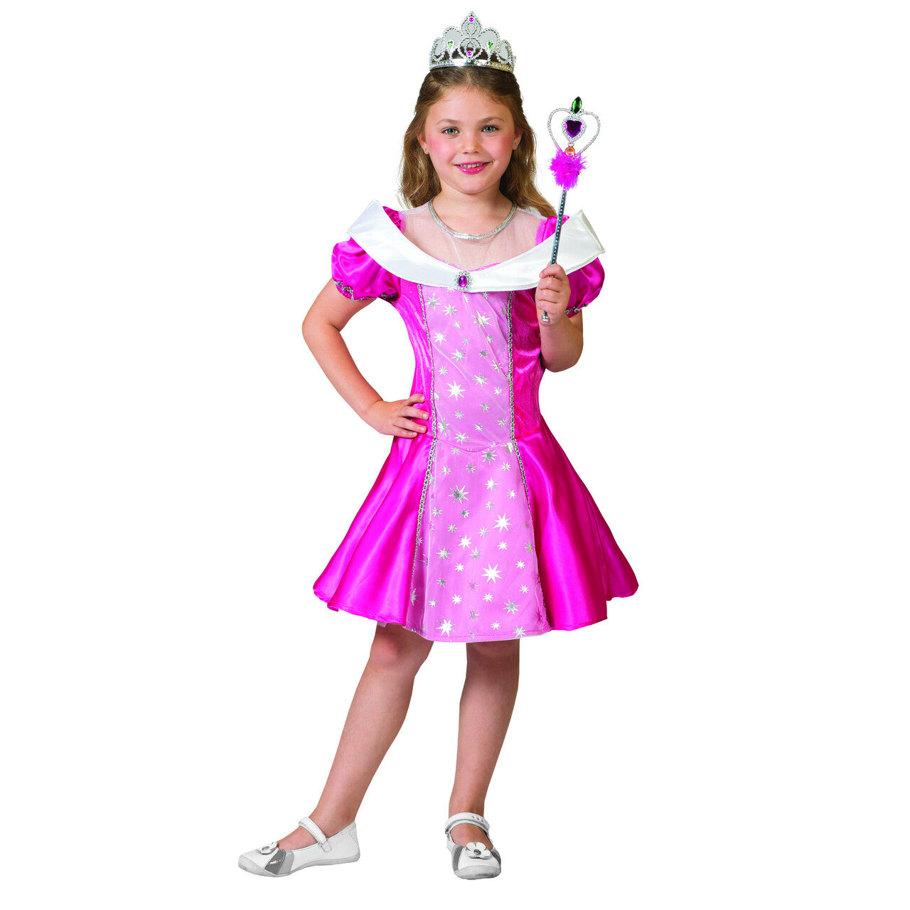 Op deze afbeelding zie je een Kostuums, van het merk Funny Fashion. Sprookjesboek Prinses Adanta Meisje Kostuum