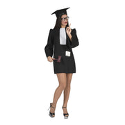 Op deze afbeelding zie je een Kostuums, van het merk Funny Fashion. Zwarte Strenge Rechter Punisha Jurk Vrouw
