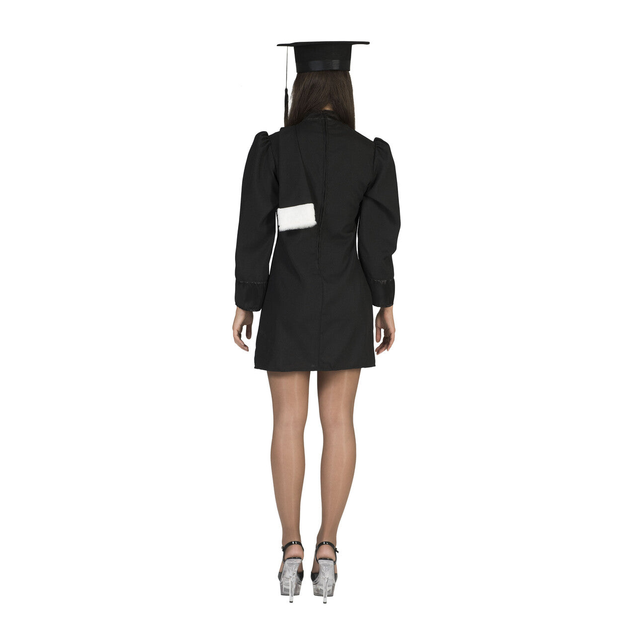 Op deze afbeelding zie je een Kostuums, van het merk Funny Fashion. Zwarte Strenge Rechter Punisha Jurk Vrouw