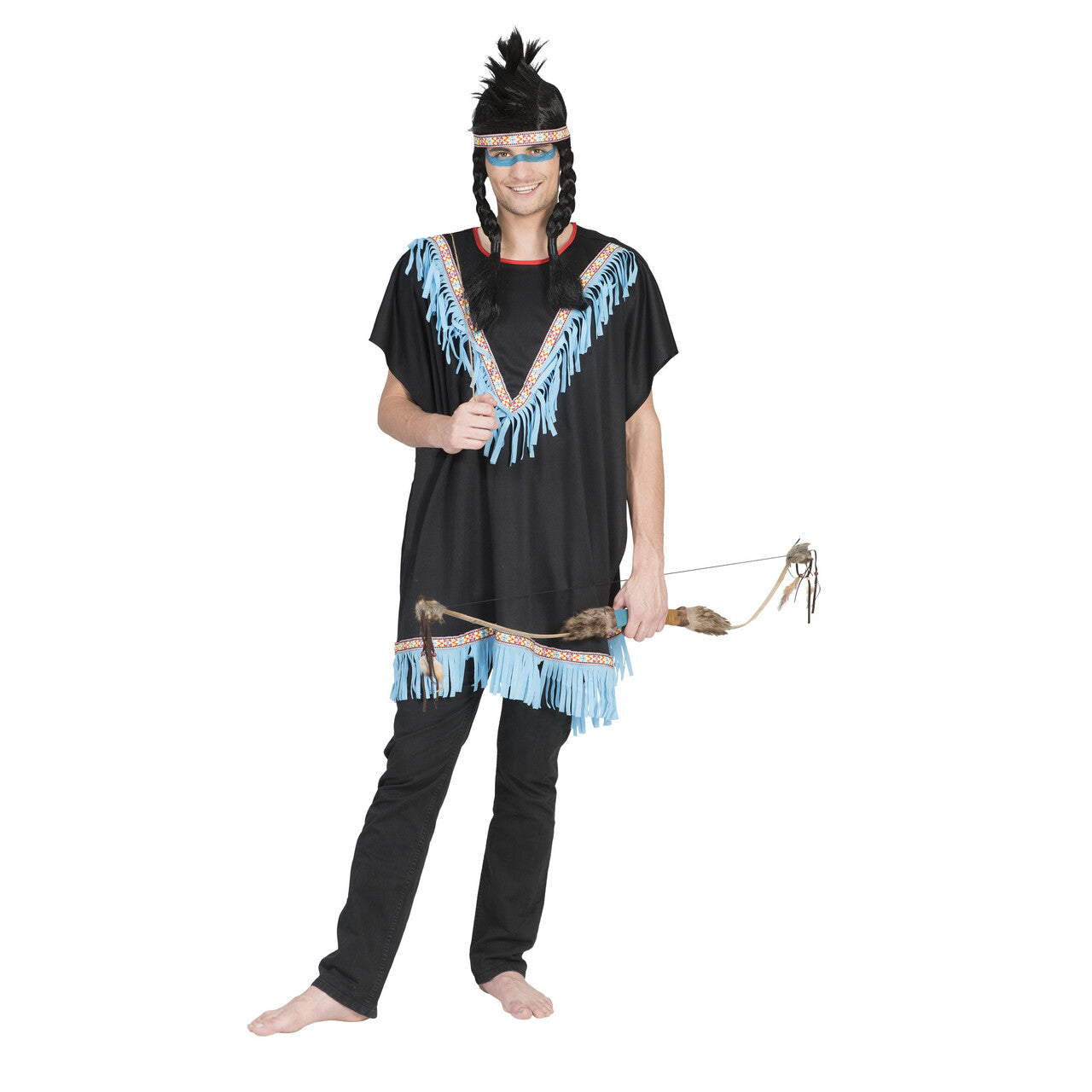 Op deze afbeelding zie je een Kostuums, van het merk Funny Fashion. Indiaan Darakura Man