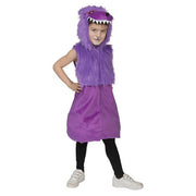 Op deze afbeelding zie je een Kostuums, van het merk Funny Fashion. Paarse Wollige Wolf Kind Kostuum