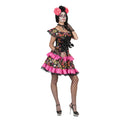 Zwart Roze Day Of The Dead Muerto Miranda Vrouw Kostuum