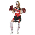 Vreselijke Tackelende Zombie American Football Vrouw Kostuum