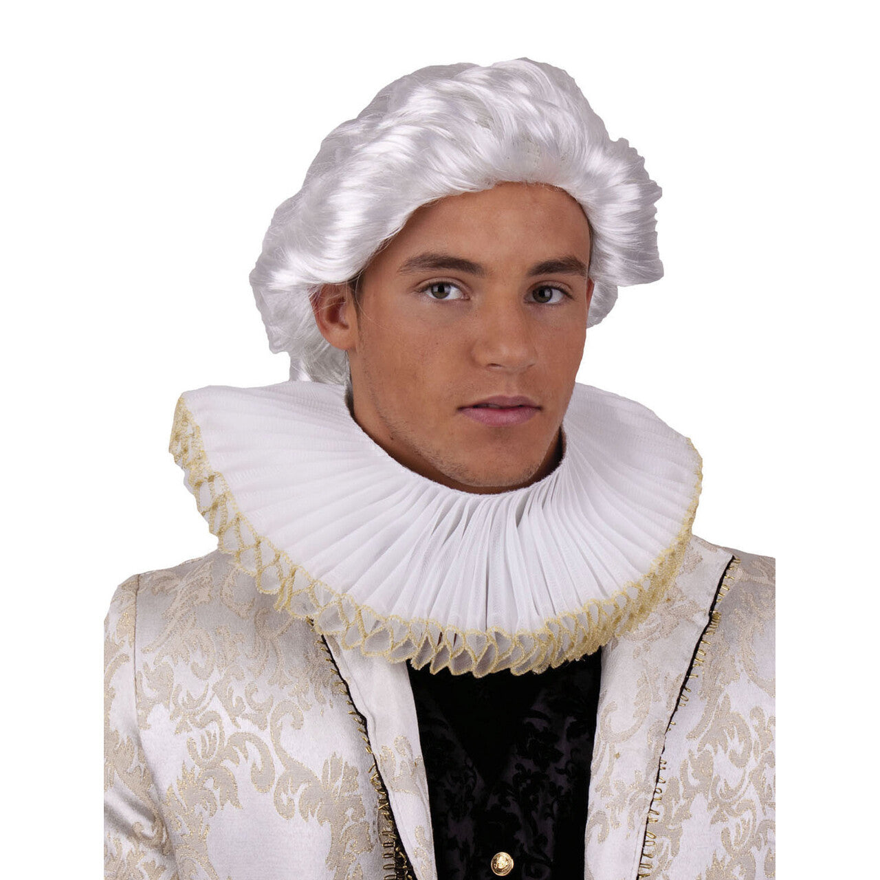 Op deze afbeelding zie je een Accessoires, van het merk Funny Fashion. Barokke Kraag Spaanse Hof Wit