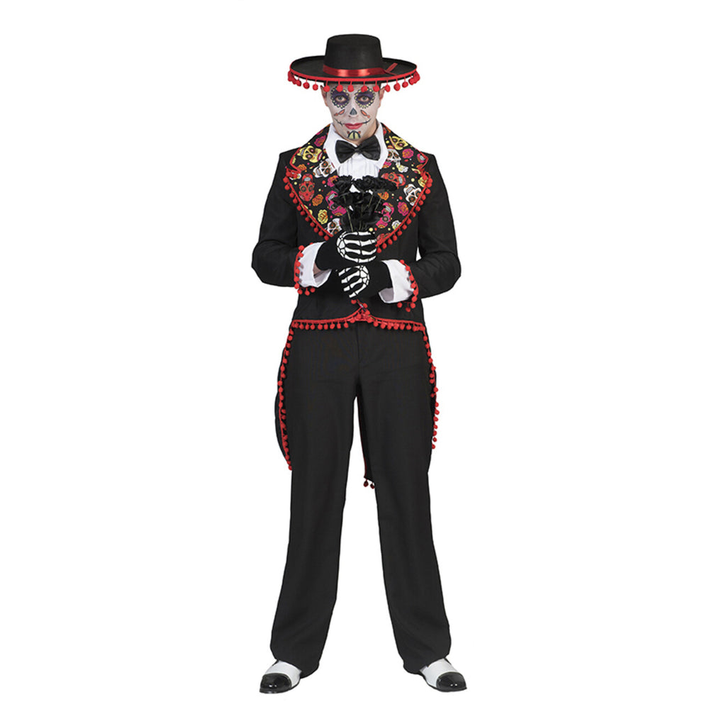 Op deze afbeelding zie je een Kostuums, van het merk Funny Fashion. Muerto Manuel Kostuum