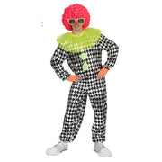 Op deze afbeelding zie je een Kostuums, van het merk Funny Fashion. Lachwekkende Pierrot Clown Man Kostuum