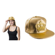 Op deze afbeelding zie je een Accessoires, van het merk Funny Fashion. Baseball Cap Met Gouden Kroontje