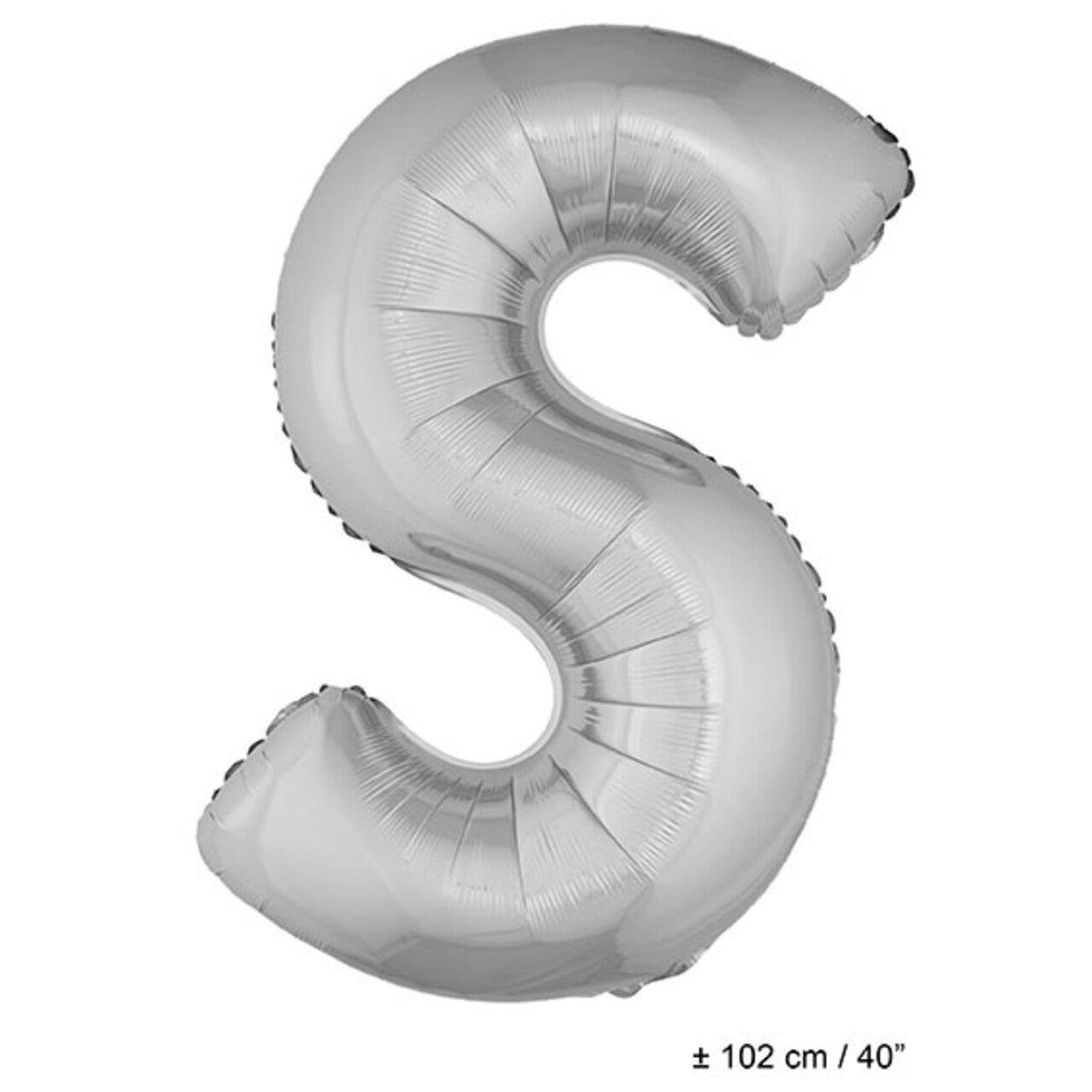 Op deze afbeelding zie je een Decoratie, van het merk Funny Fashion. Folie Ballon Letter Zilver XL 102cm (Leeg)
