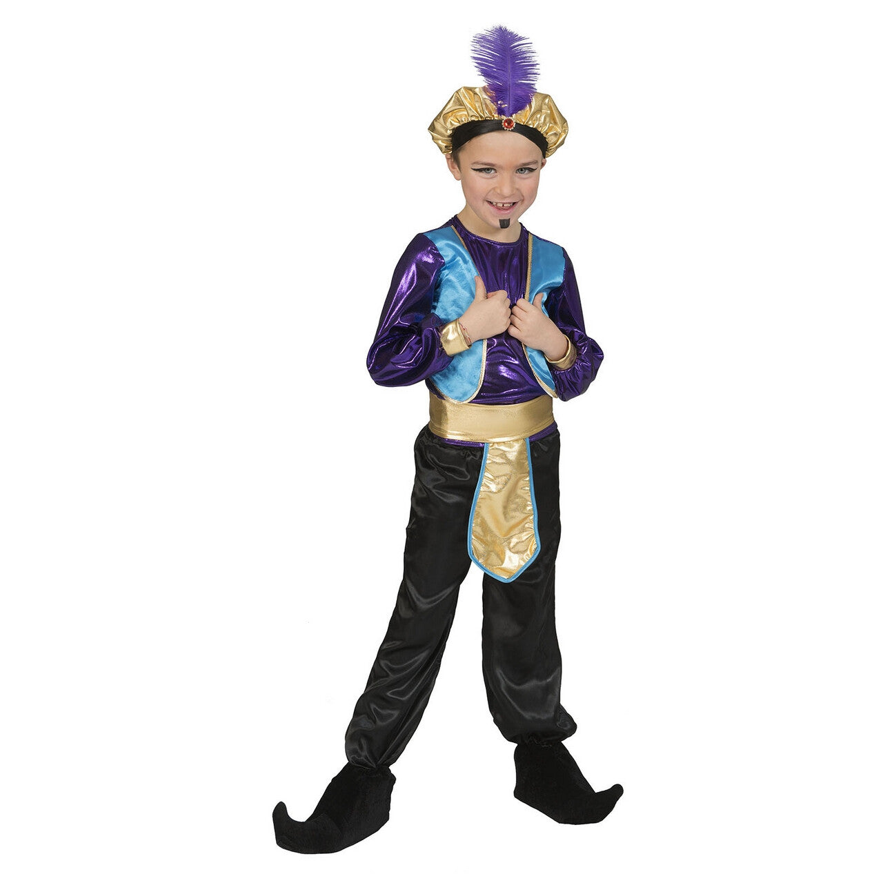 Op deze afbeelding zie je een Kostuums, van het merk Funny Fashion. Sultan Haroen De Derde Jongen Kostuum