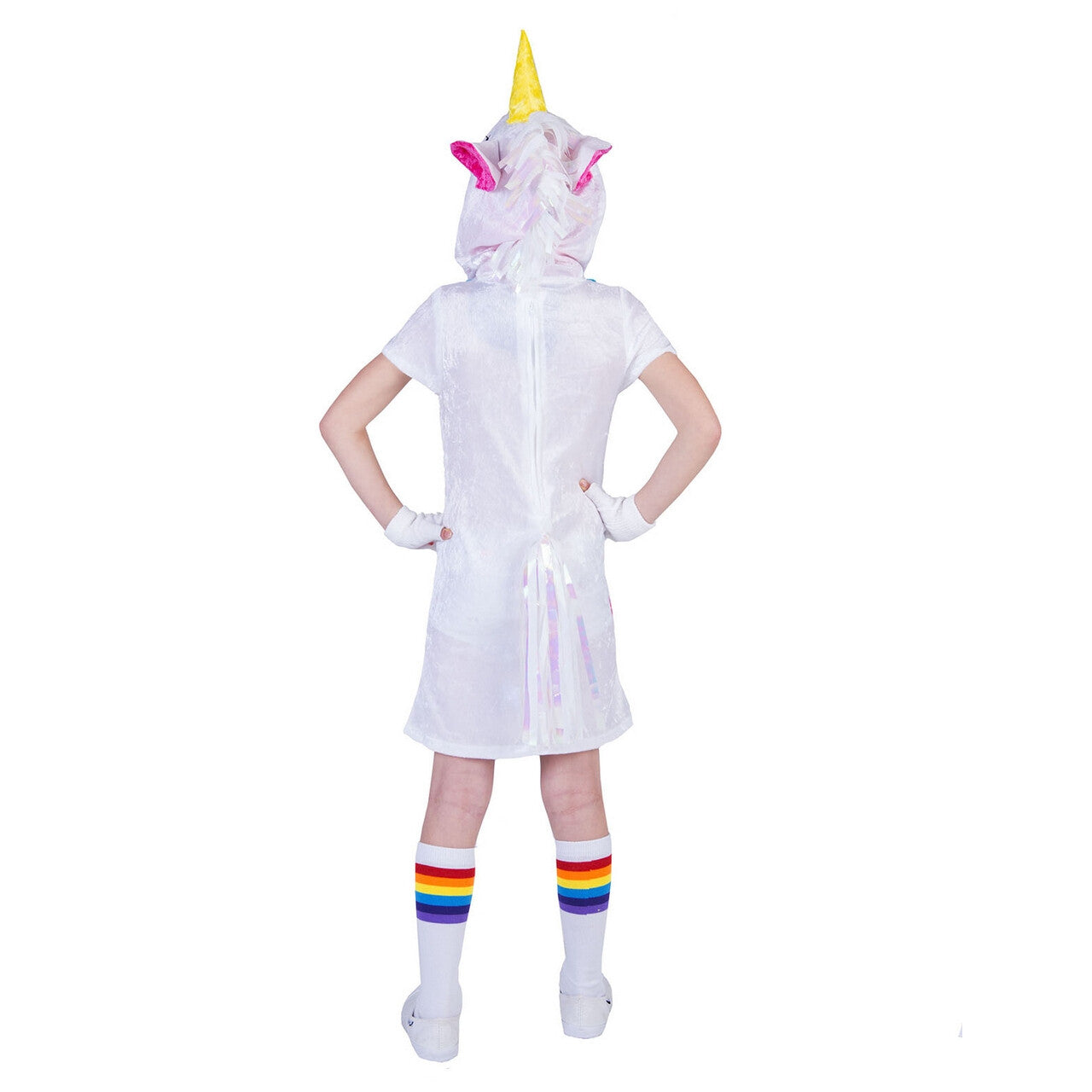 Op deze afbeelding zie je een Kostuums, van het merk Funny Fashion. Fantasie Eenhoorn Gouden Ster Meisje Kostuum