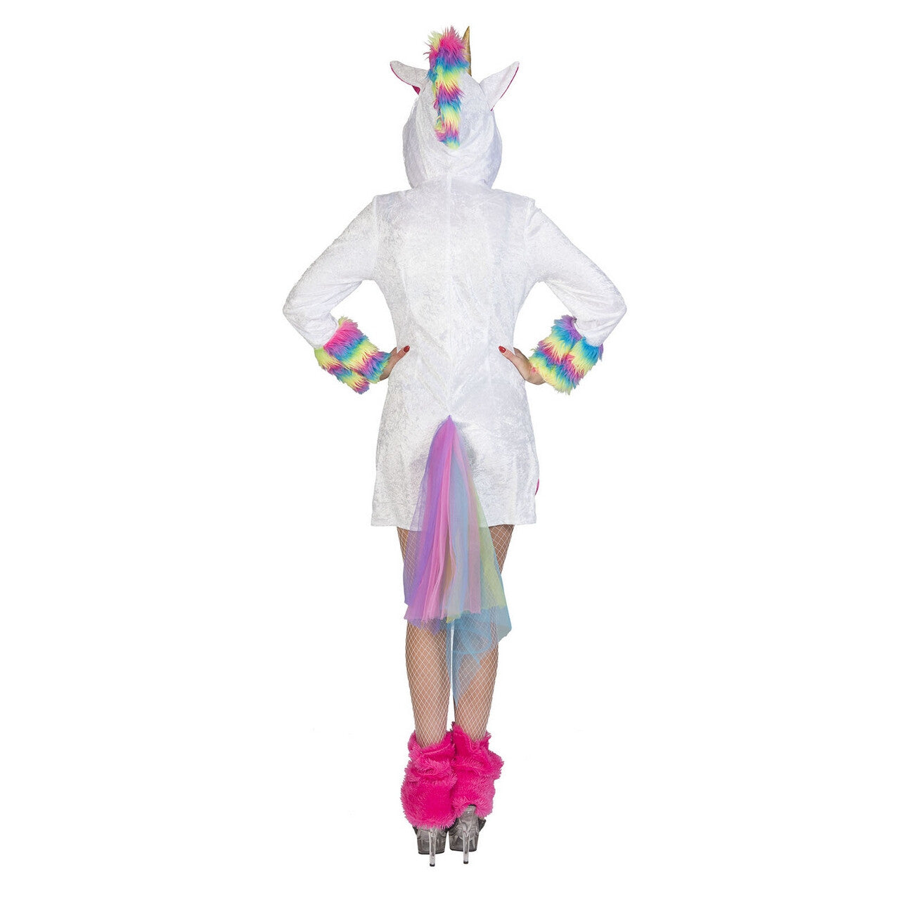Op deze afbeelding zie je een Kostuums, van het merk Funny Fashion. Gouden Eenhoorn Fabeldier Vrouw Kostuum