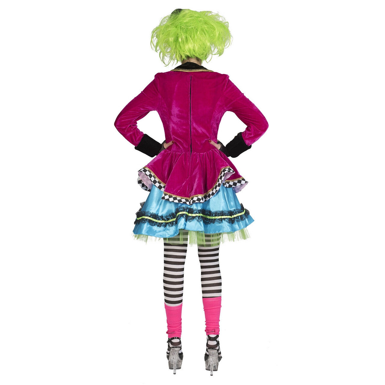 Op deze afbeelding zie je een Kostuums, van het merk Funny Fashion. Boosaardige Mad Hatter Vrouw Kostuum
