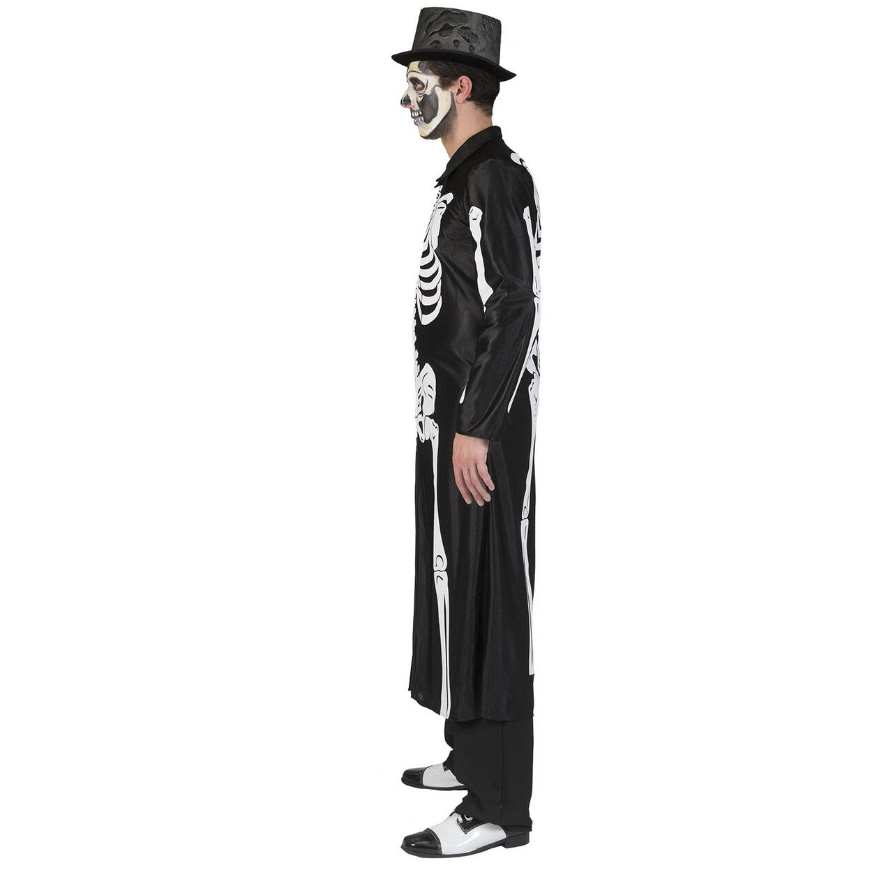 Op deze afbeelding zie je een Kostuums, van het merk Funny Fashion. Rammelende Botten Skelet Jas Man
