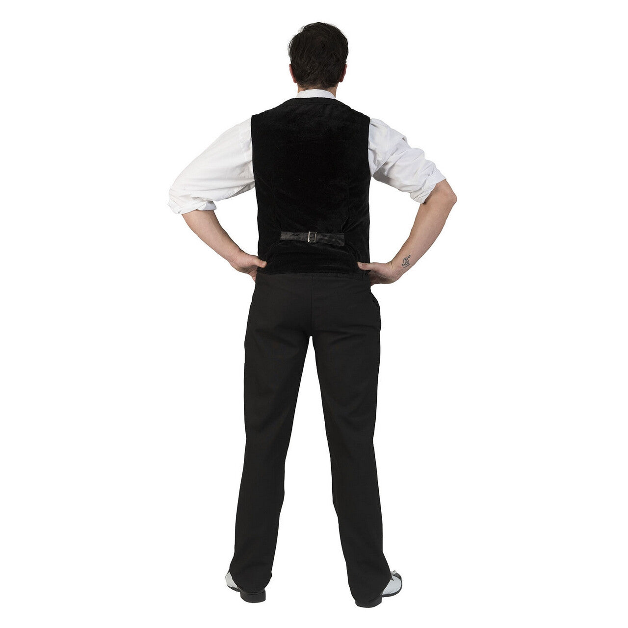 Op deze afbeelding zie je een Kostuums, van het merk Funny Fashion. Disco Malienkolder Gilet Zilver Man