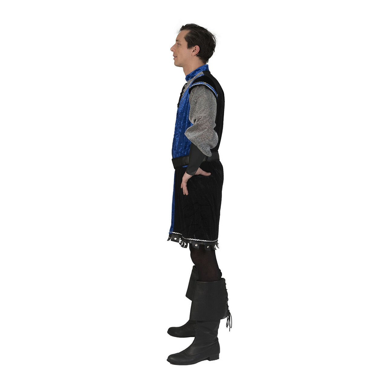 Op deze afbeelding zie je een Kostuums, van het merk Funny Fashion. Onverschrokken Middeleeuwse Roofridder Man Kostuum