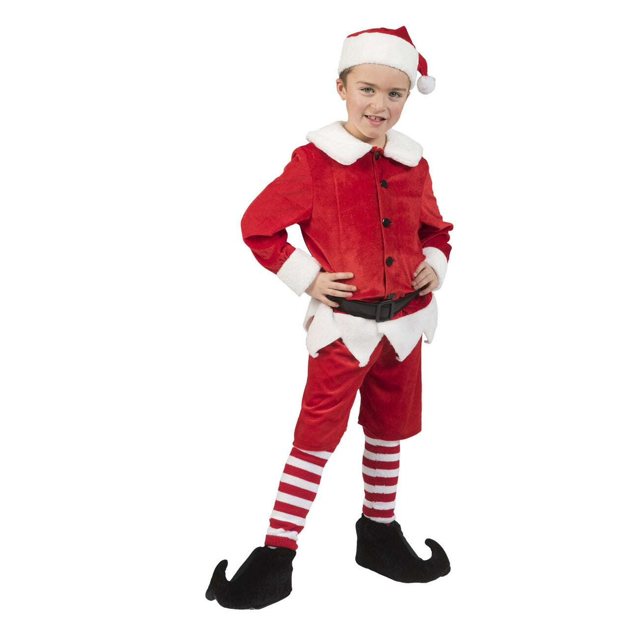 Op deze afbeelding zie je een Kostuums, van het merk Funny Fashion. Kerstelf Kenny Hulp Van De Kerstman Kind Kostuum