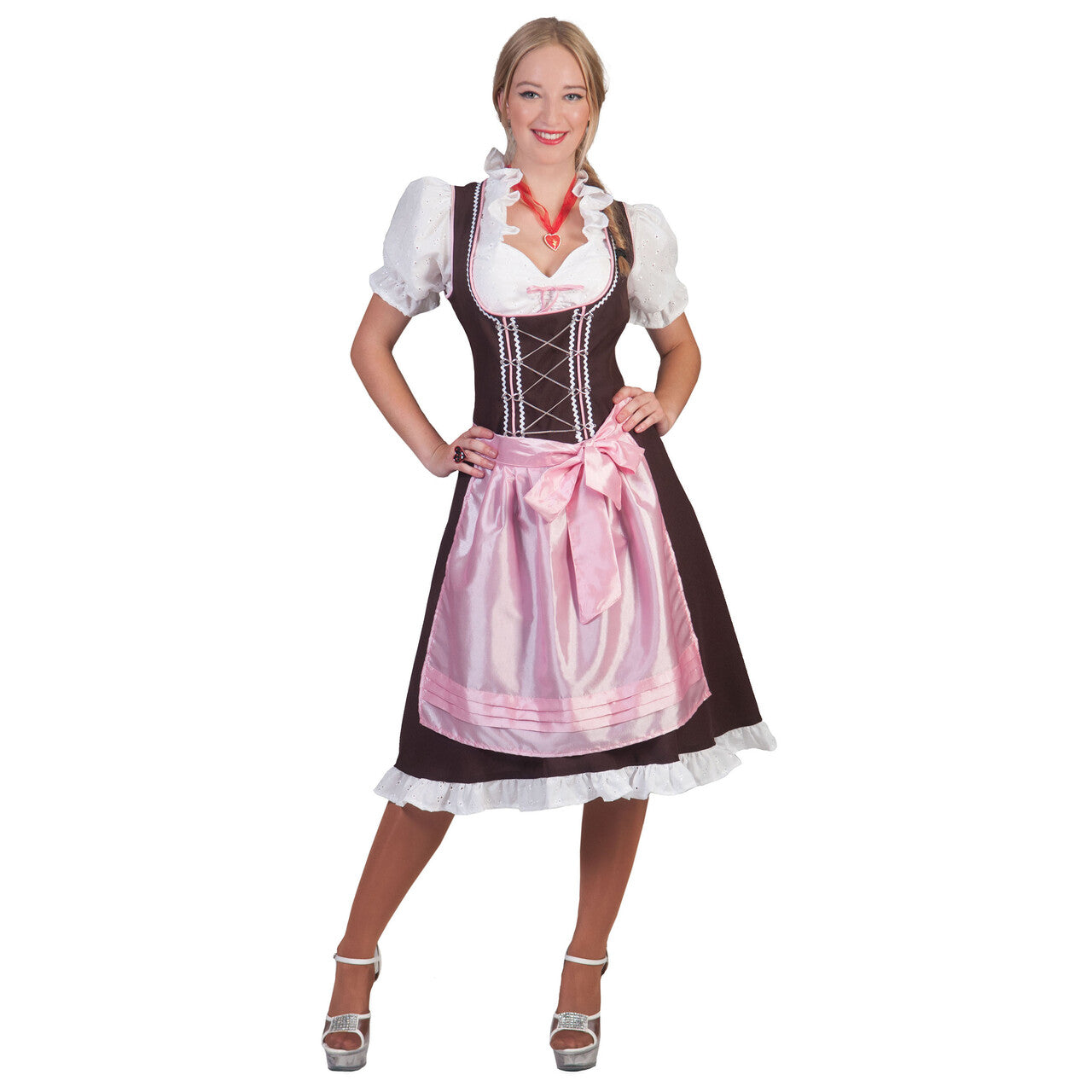 Op deze afbeelding zie je een Kostuums, van het merk Funny Fashion. Worgl Weissbier Dirndl Vrouw Kostuum