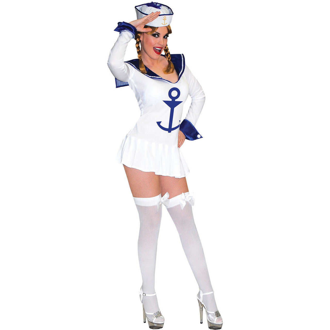 Op deze afbeelding zie je een Kostuums, van het merk Funny Fashion. Marine Uniform Voor Windstil Weer Vrouw Kostuum