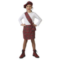 Suzie écossaise Tartan Rouge Costume