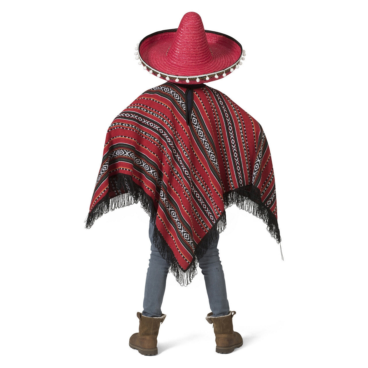 Op deze afbeelding zie je een Kostuums, van het merk Funny Fashion. Poncho Mexicaanse Bandiet Pedro Pistola Kind Kostuum
