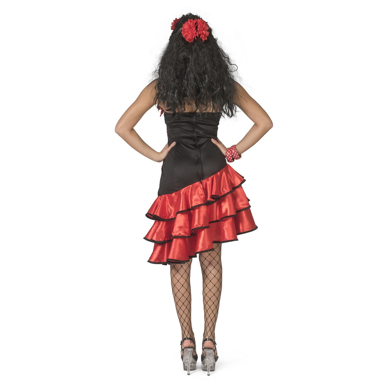 Op deze afbeelding zie je een Kostuums, van het merk Funny Fashion. Cassandra Castagnetta Flamenco Danseres Vrouw Kostuum
