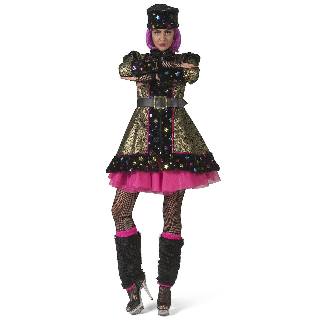 Op deze afbeelding zie je een Kostuums, van het merk Funny Fashion. Dansen Onder De Sterren Toendra Kozak Katja Vrouw Kostuum